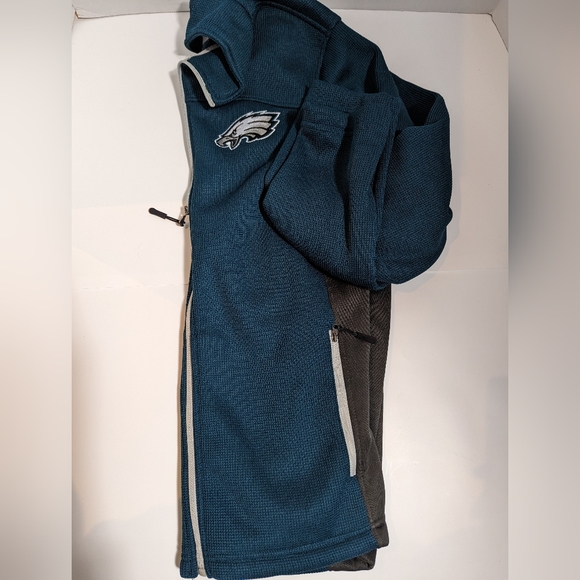 Official NFL Eagles Midnight Green Full-Zip Jacket - Picture 3 of 9